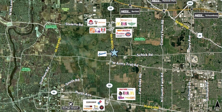 NEC OF ROUTE 59 & SCHICK ROAD, Bartlett, IL à vendre Photo principale– Image 1 sur 2