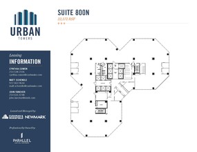 222 W Las Colinas Blvd, Irving, TX à louer Plan d’étage– Image 1 sur 3