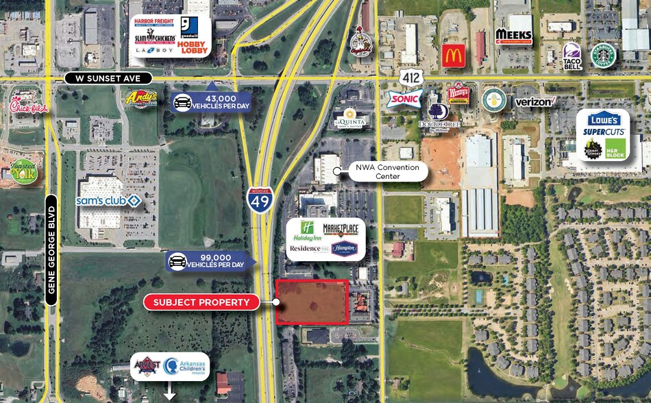 1720 S 48th St, Springdale, AR à vendre - Aérien – Image 2 sur 2