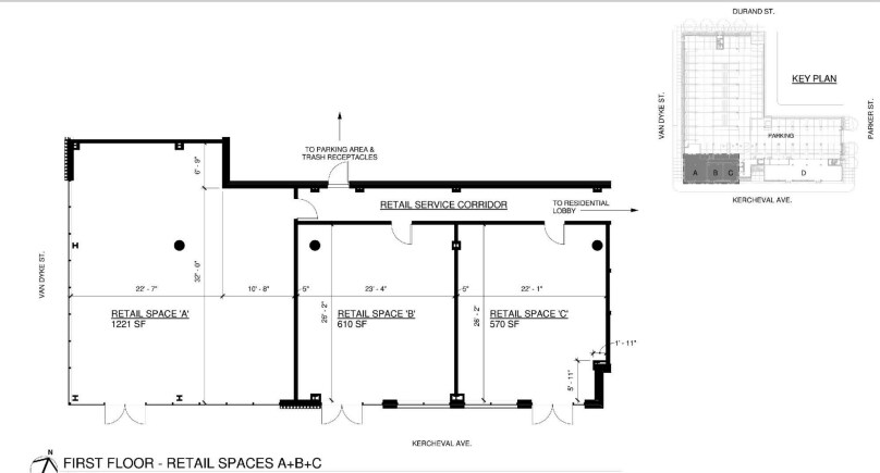 8001 Kercheval St, Detroit, MI à louer Plan d’étage– Image 1 sur 1