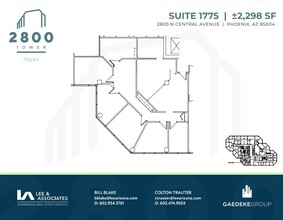 2800 N Central Ave, Phoenix, AZ à louer Plan d’étage– Image 1 sur 2