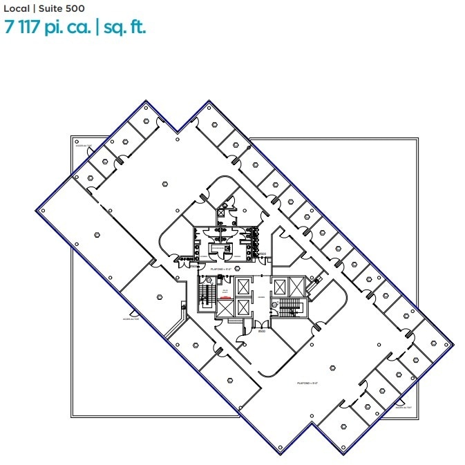 6505 Rte Transcanadienne, Montréal, QC à louer Plan d’étage– Image 1 sur 1