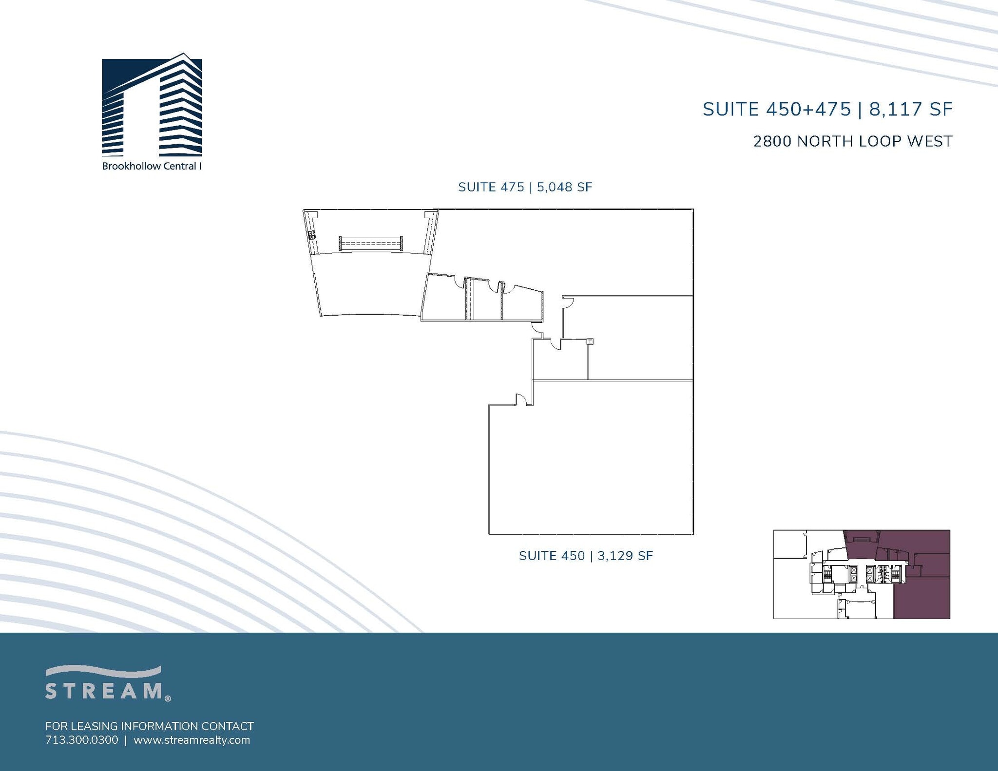 2800 N Loop Fwy W, Houston, TX à louer Plan d’étage– Image 1 sur 2
