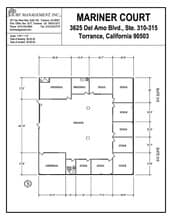 3625 Del Amo Blvd, Torrance, CA à louer Plan d’étage– Image 1 sur 2