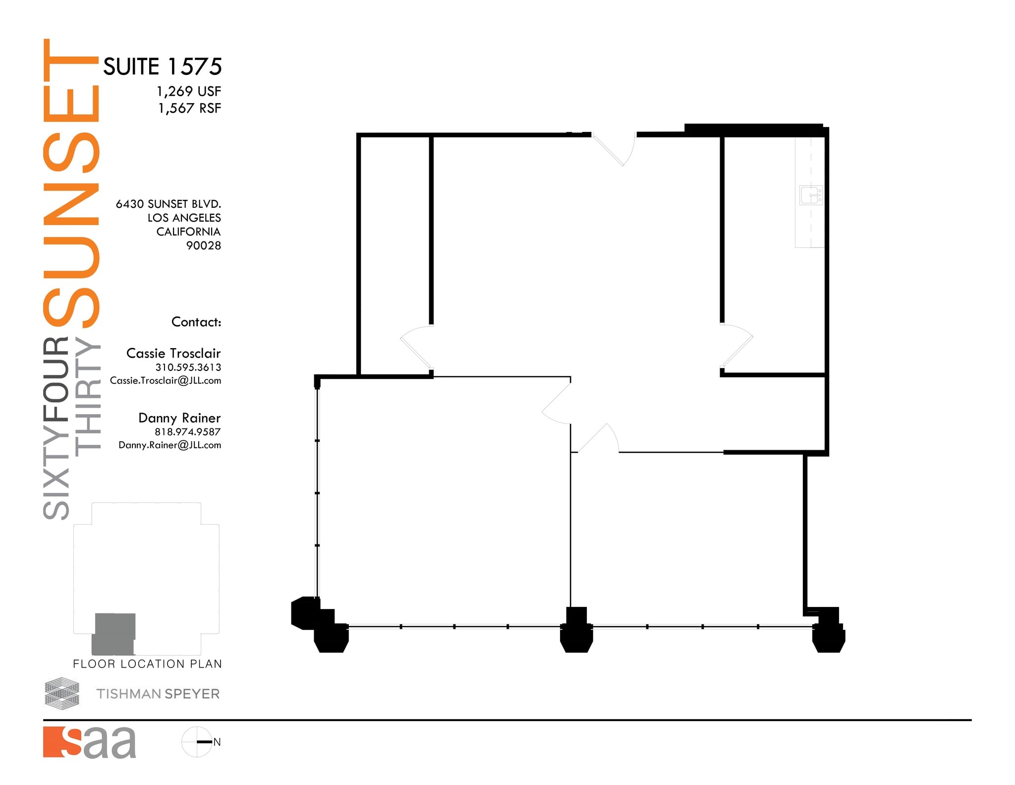 6430 W Sunset Blvd, Los Angeles, CA à louer Plan de site– Image 1 sur 1