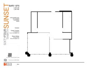 6430 W Sunset Blvd, Los Angeles, CA à louer Plan de site– Image 1 sur 1