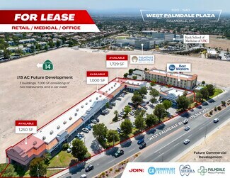 Plus de détails pour 520-540 W Palmdale Blvd, Palmdale, CA - Différents types d’espaces à louer