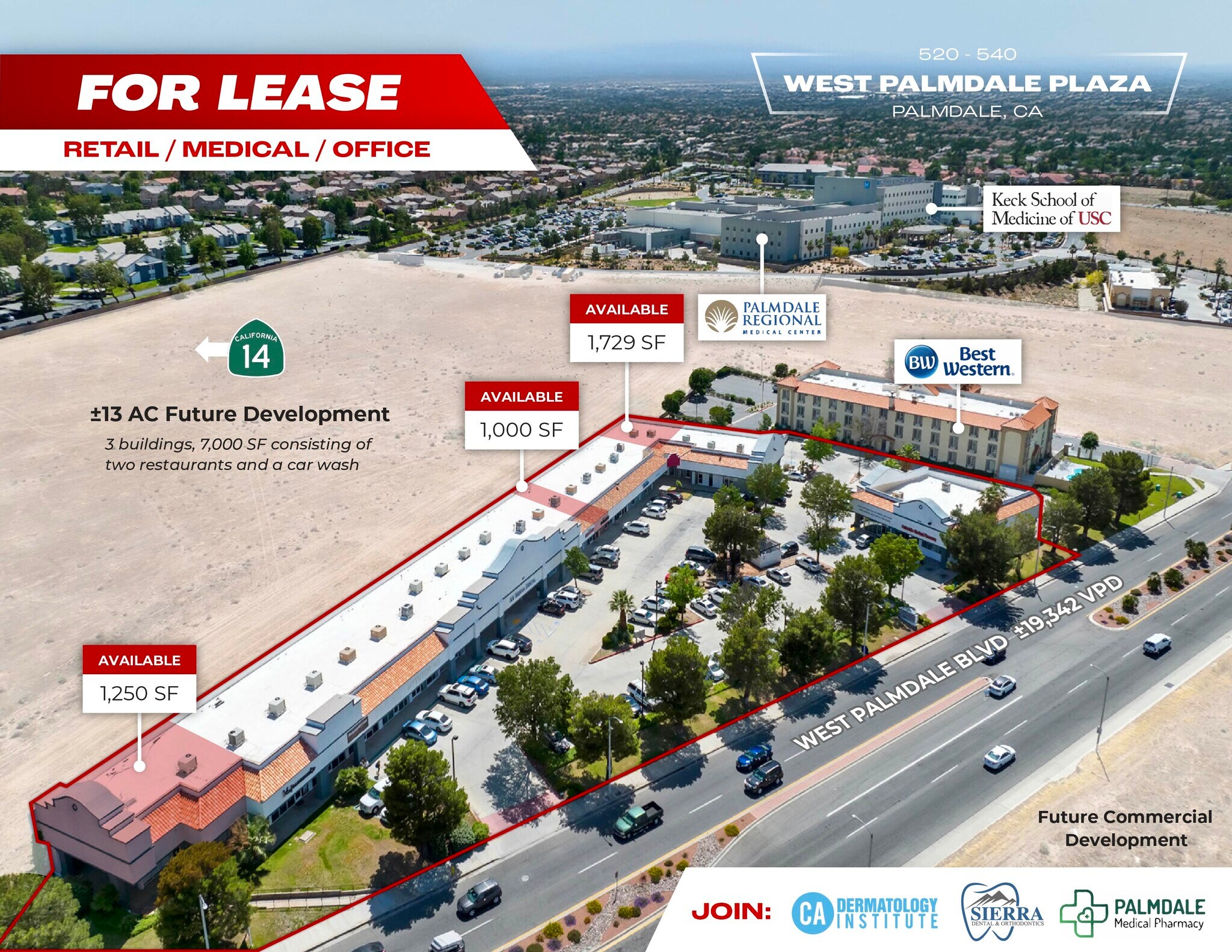 520-540 W Palmdale Blvd, Palmdale, CA à louer Photo de l’immeuble– Image 1 sur 8