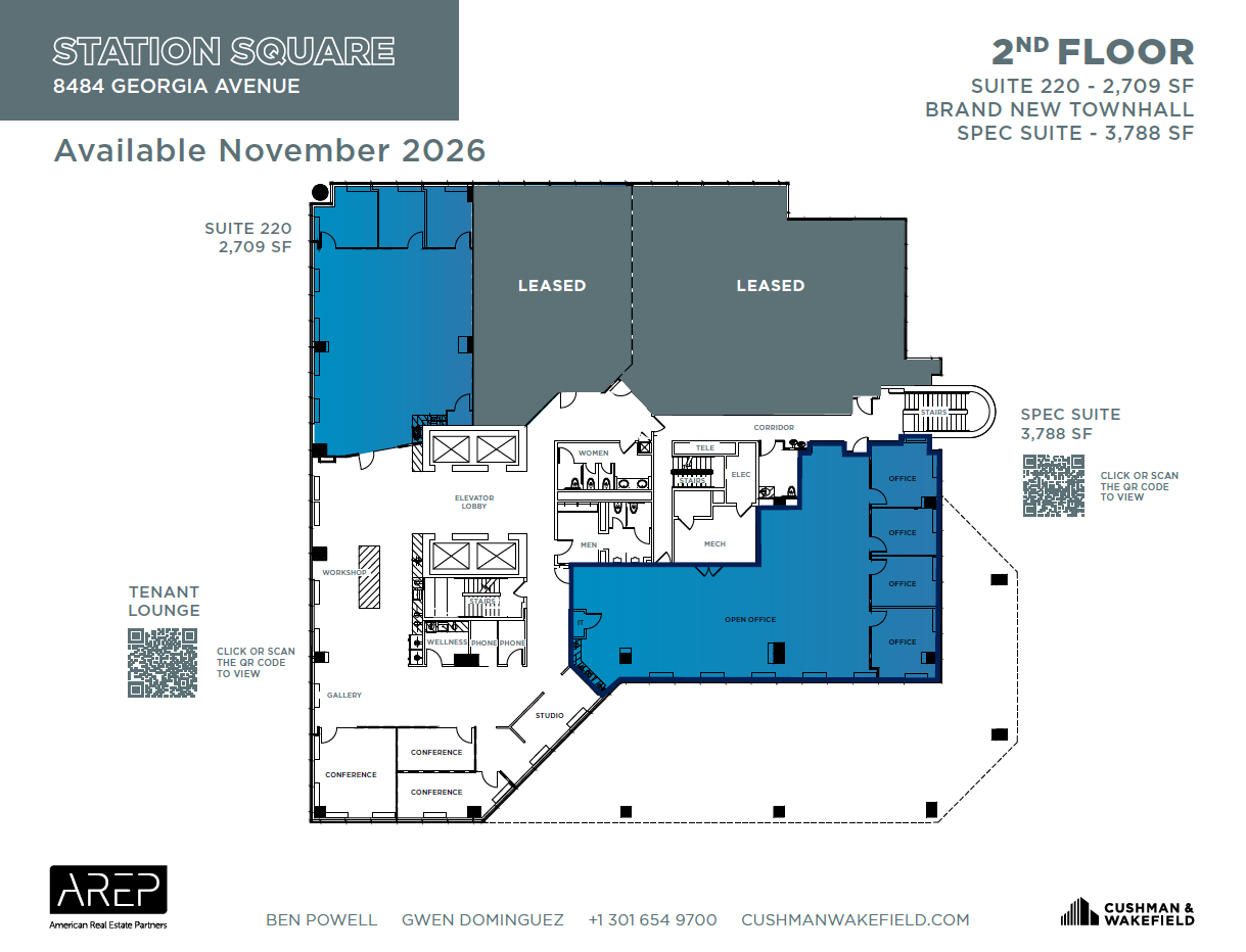 1100 Wayne Ave, Silver Spring, MD à louer Plan d’étage– Image 1 sur 1