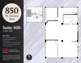 850 W Jackson Blvd, Chicago, IL à louer Plan d’étage– Image 1 sur 1