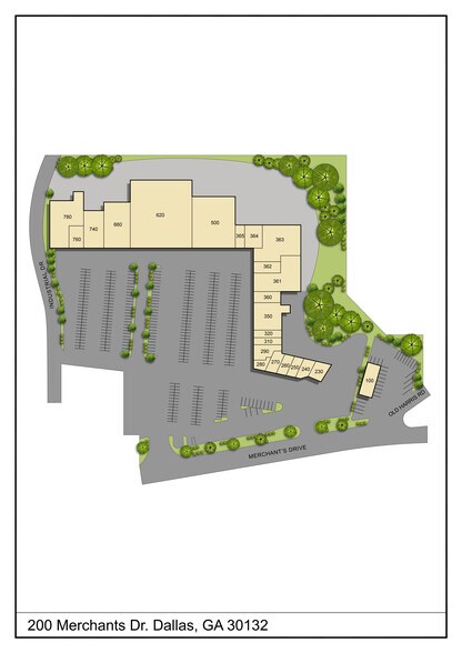 780 Paulding Plz, Dallas, GA à louer - Plan de site – Image 2 sur 4