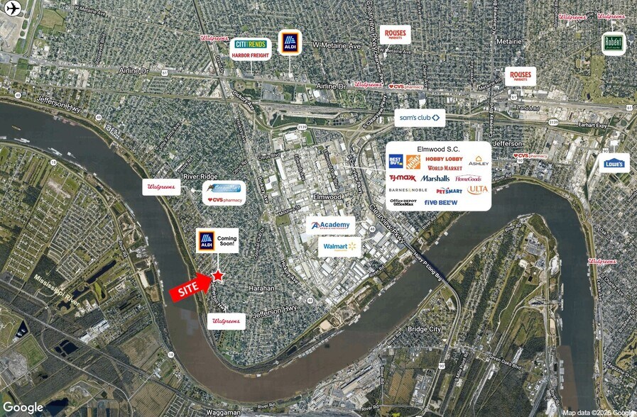 8601 Jefferson Hwy, New Orleans, LA à louer - Aérien – Image 2 sur 3
