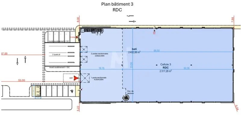 16 Route De Paray, Wissous à louer Plan d’étage– Image 1 sur 2