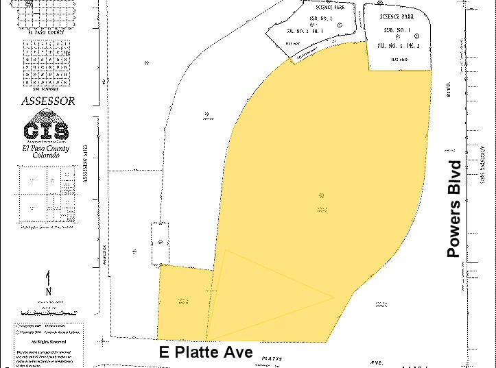 N Powers Blvd, Colorado Springs, CO à vendre - Plan cadastral – Image 2 sur 10