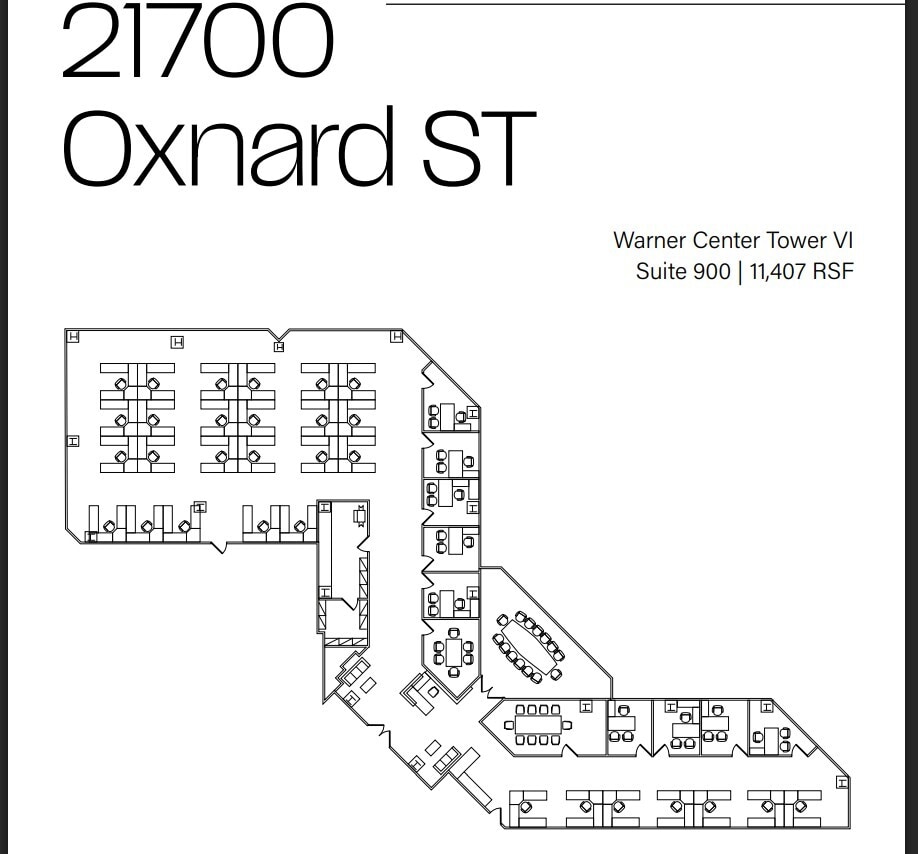21600 Oxnard St, Woodland Hills, CA à louer Plan d’étage– Image 1 sur 1
