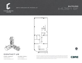 2850 E Camelback Rd, Phoenix, AZ à louer Plan d’étage– Image 2 sur 2