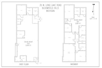 35 W Long Lake Rd, Bloomfield Hills, MI à louer Plan d’étage– Image 1 sur 1