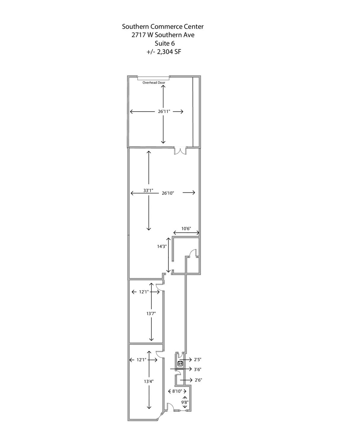 2727 W Southern Ave, Tempe, AZ à louer Plan d’étage– Image 1 sur 1