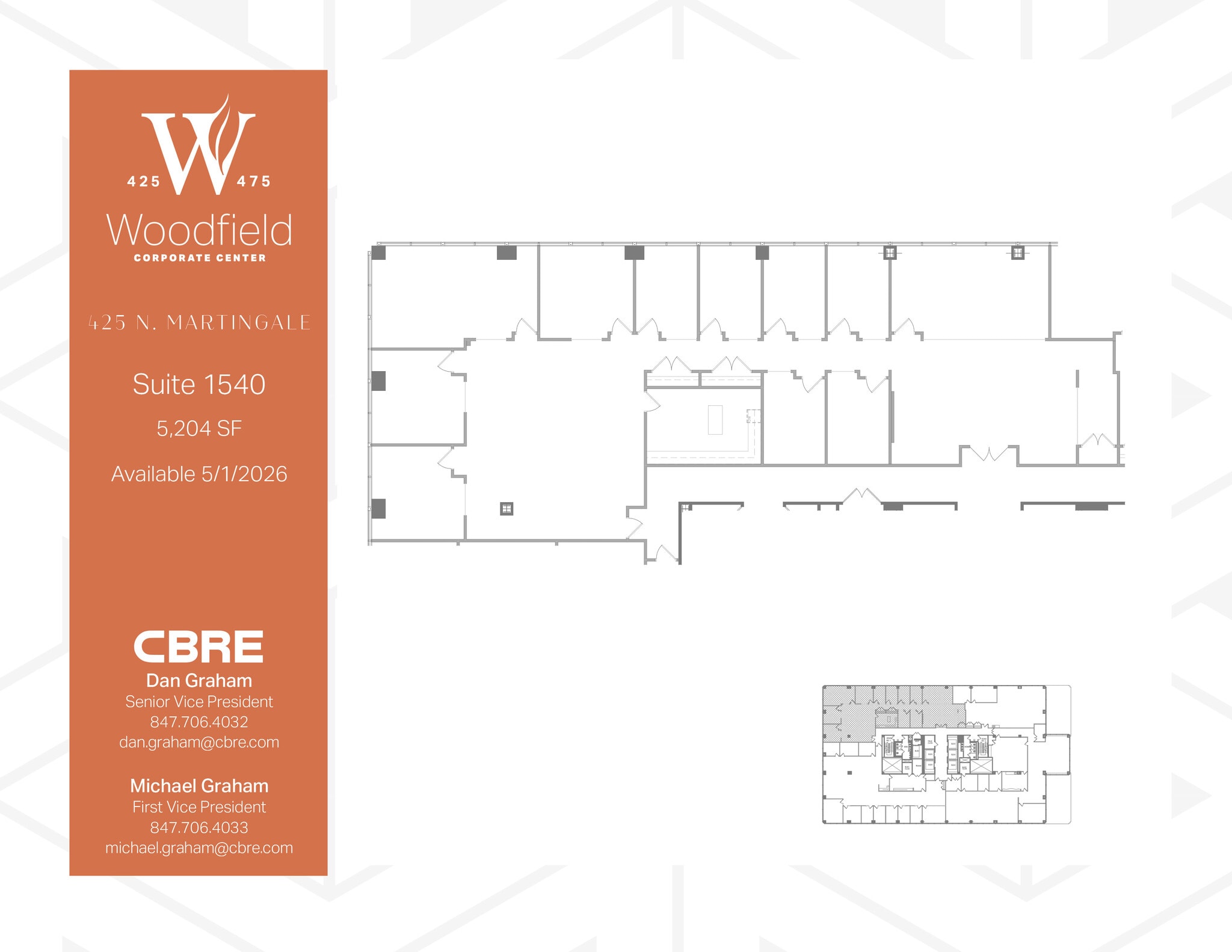 425 N Martingale Rd, Schaumburg, IL à louer Plan d’étage– Image 1 sur 1