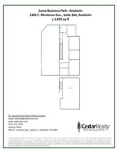 3303 E Miraloma Ave, Anaheim, CA à louer Plan de site– Image 1 sur 1