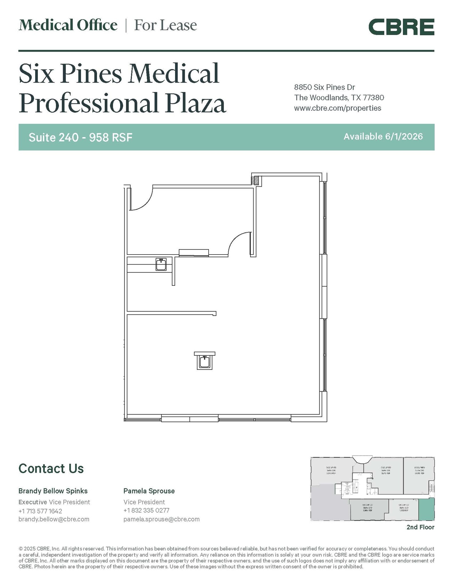 8850 Six Pines Dr, The Woodlands, TX à louer Photo intérieure– Image 1 sur 1