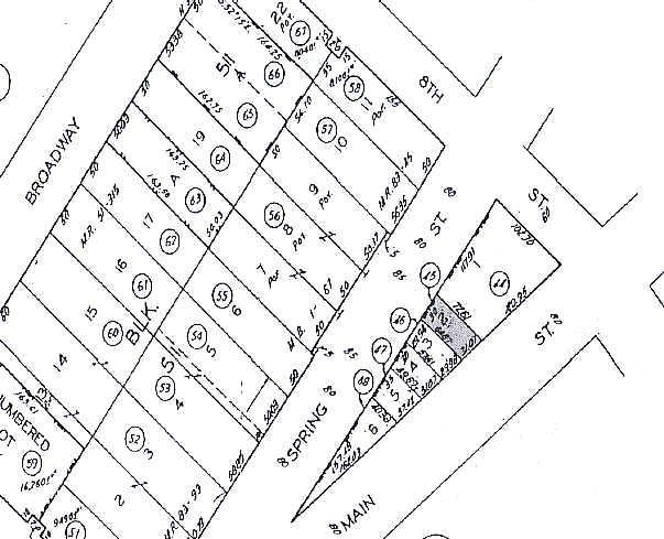 812-814 S Spring St, Los Angeles, CA à louer - Plan cadastral – Image 3 sur 29