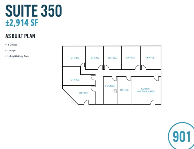 901 Campisi Way, Campbell, CA à louer Plan d’étage– Image 1 sur 1