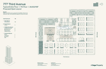 777 Third Ave, New York, NY à louer Plan d’étage– Image 2 sur 4