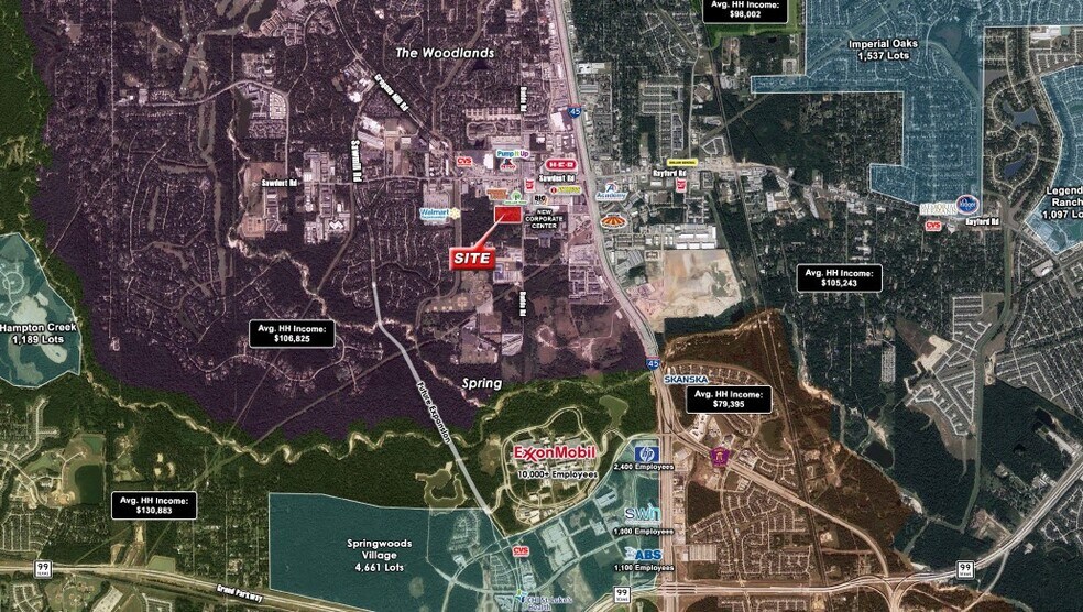24901 Budde Rd, The Woodlands, TX à vendre - Aérien – Image 2 sur 2