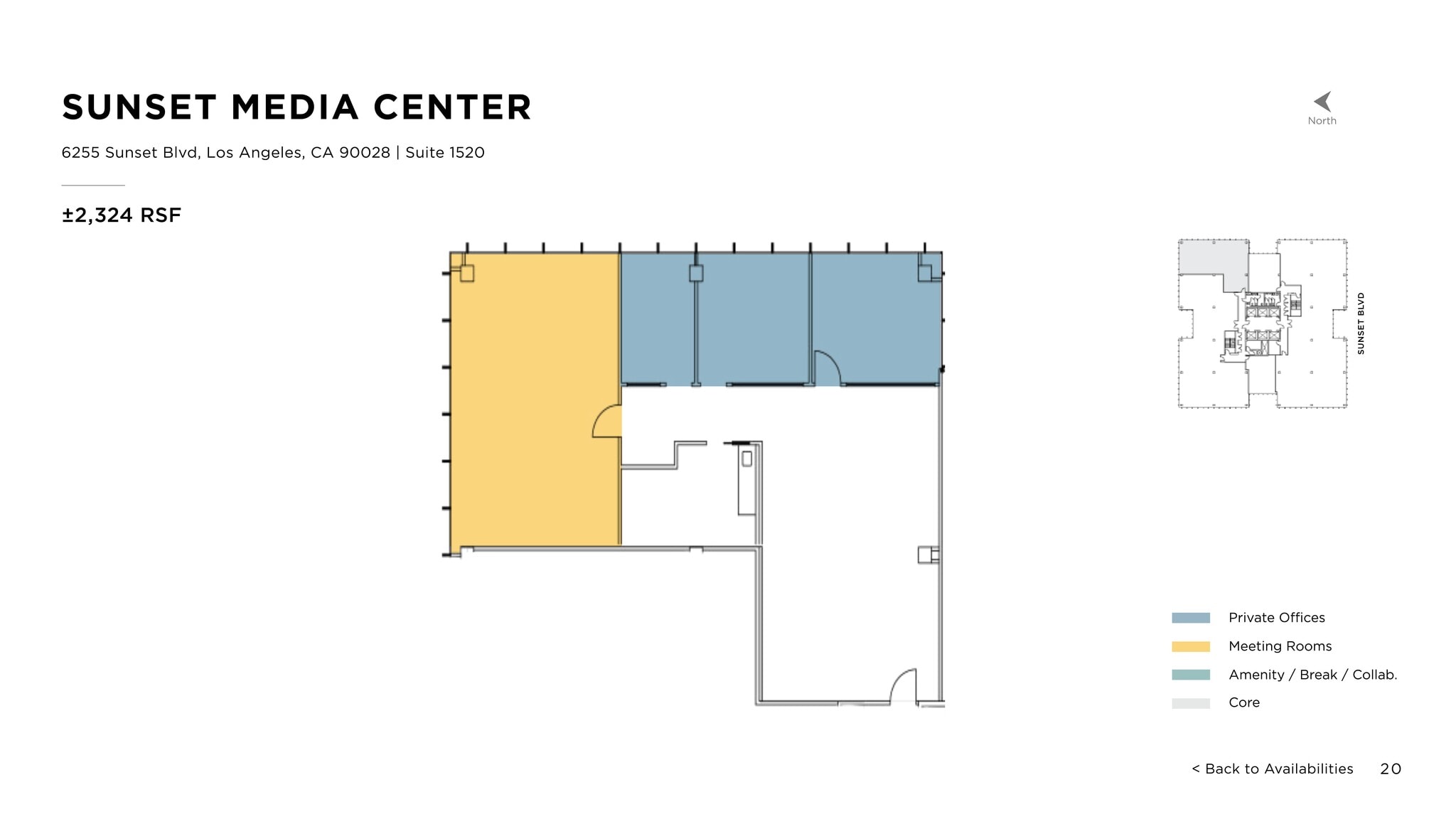 6255 W Sunset Blvd, Los Angeles, CA à louer Plan de site– Image 1 sur 1