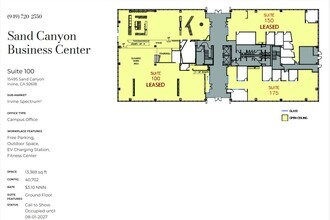 15545 Sand Canyon Ave, Irvine, CA à louer Plan d’étage– Image 1 sur 1