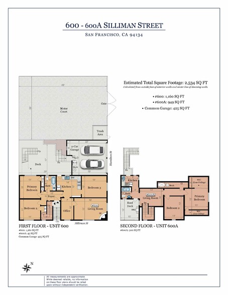 600 Silliman St, San Francisco, CA à vendre - Plan d’étage – Image 2 sur 19