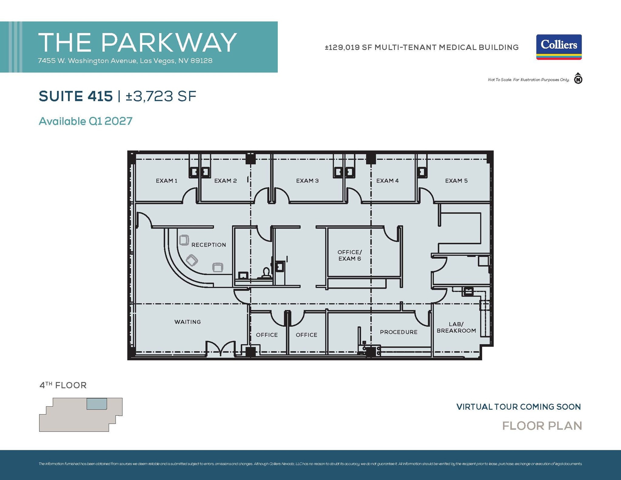 7455 W Washington Ave, Las Vegas, NV à louer Plan d’étage– Image 1 sur 1