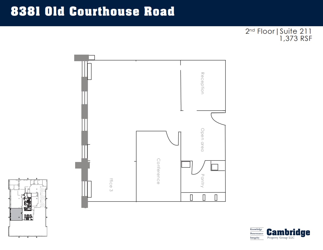 8381 Old Courthouse Rd, Vienna, VA à louer Plan d’étage– Image 1 sur 1