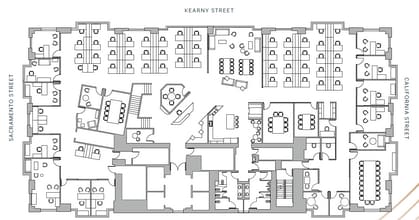 600 California St, San Francisco, CA à louer Plan d’étage– Image 1 sur 7