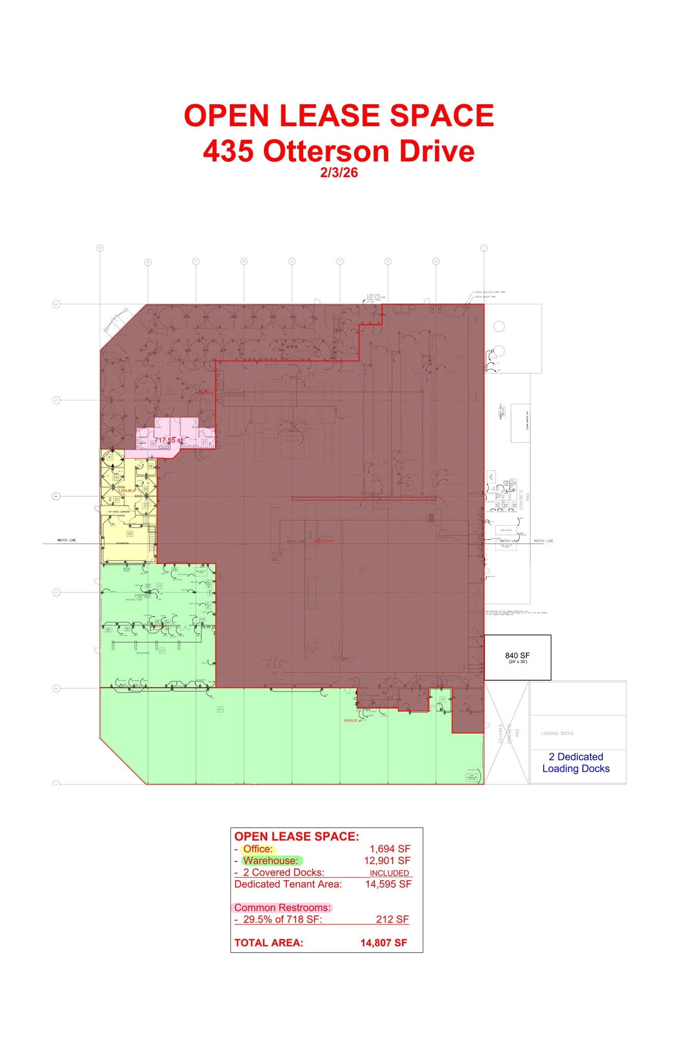 435 Otterson Dr, Chico, CA à louer Plan de site– Image 1 sur 1