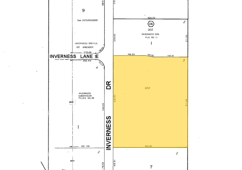 61 Inverness Dr E, Englewood, CO à louer - Plan cadastral – Image 2 sur 21