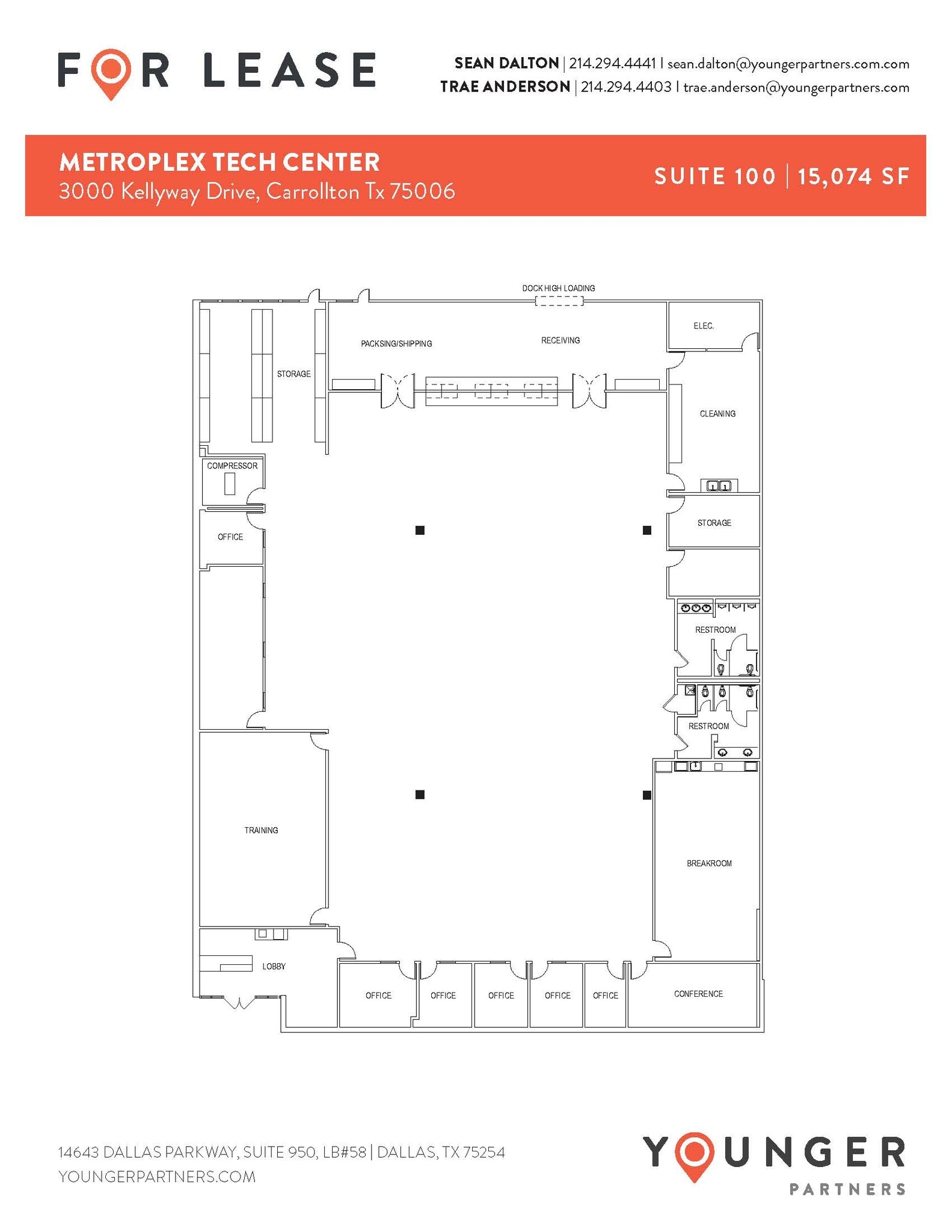 3000 Kellway Dr, Carrollton, TX à louer Plan d’étage– Image 1 sur 1