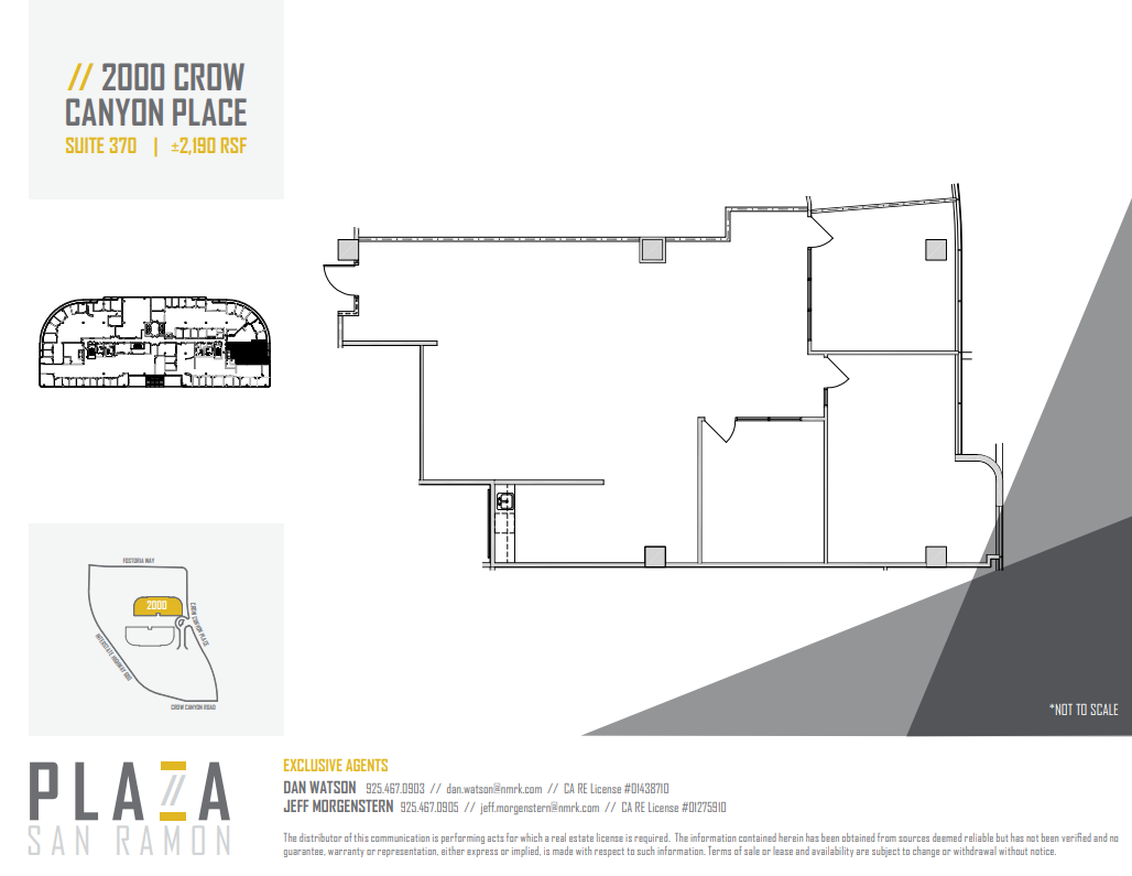 2010 Crow Canyon Pl, San Ramon, CA à louer Plan d’étage– Image 1 sur 1