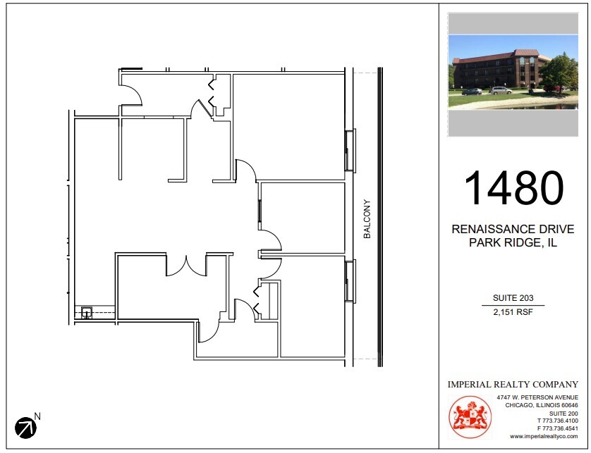 1480 Renaissance Dr, Park Ridge, IL à louer Plan d’étage– Image 1 sur 1