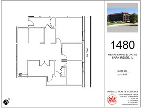 1480 Renaissance Dr, Park Ridge, IL à louer Plan d’étage– Image 1 sur 1