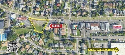 1329 Roosevelt Ave, Carteret, NJ - Vue aérienne  vue de carte