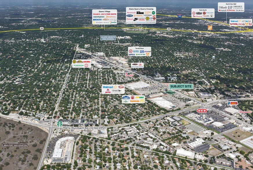 1442 Austin Hwy, San Antonio, TX à louer - Aérien – Image 2 sur 3