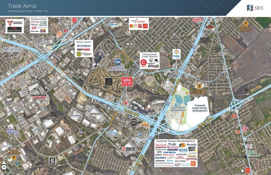 2301-2321 Marketplace Dr, Waco, TX à vendre - Aérien – Image 2 sur 2