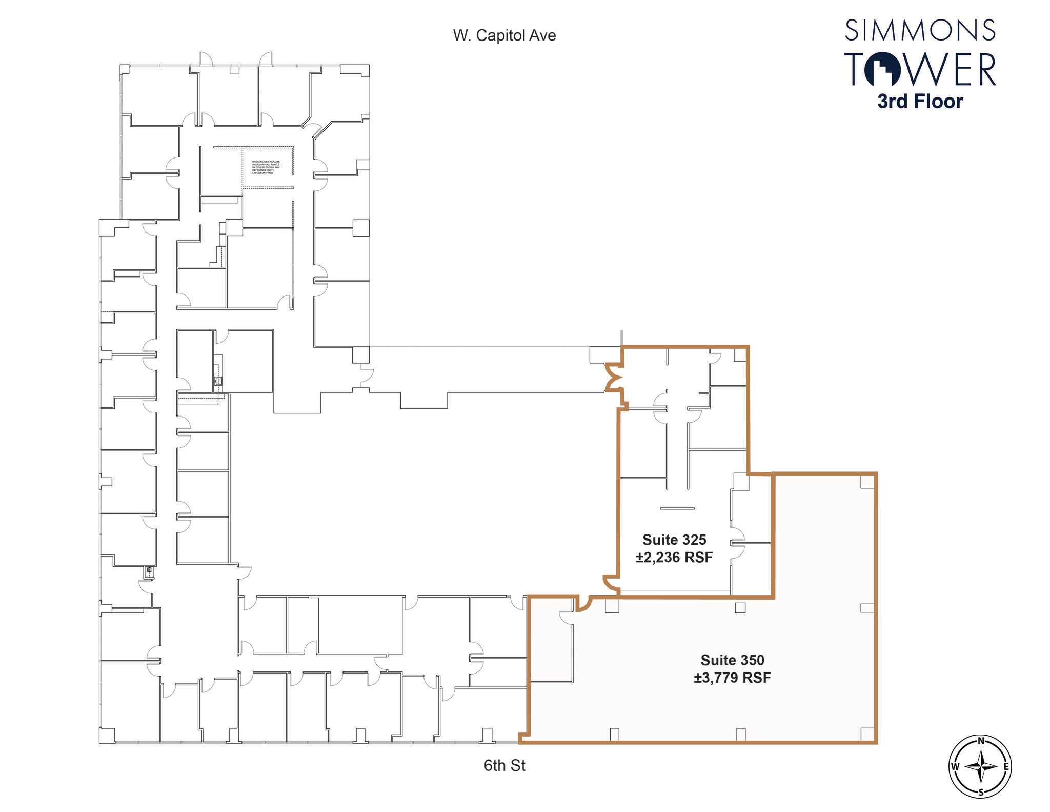 425 W Capitol Ave, Little Rock, AR à louer Plan d’étage– Image 1 sur 2