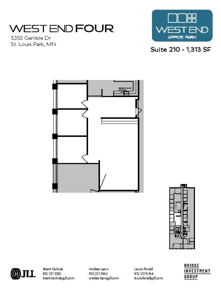 1665 Utica Ave S, Saint Louis Park, MN à louer Plan d’étage– Image 1 sur 1