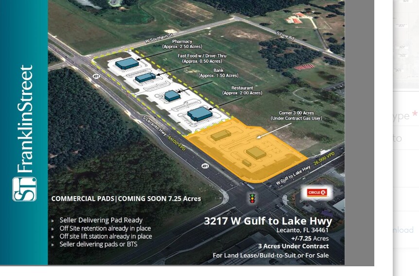 3217 W Gulf To Lake Hwy, Lecanto, FL à vendre - Photo principale – Image 1 sur 1