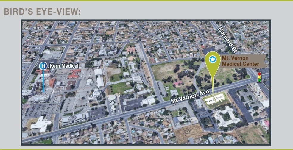 2301 Mt. Vernon Ave, Bakersfield, CA à louer - Aérien – Image 2 sur 3