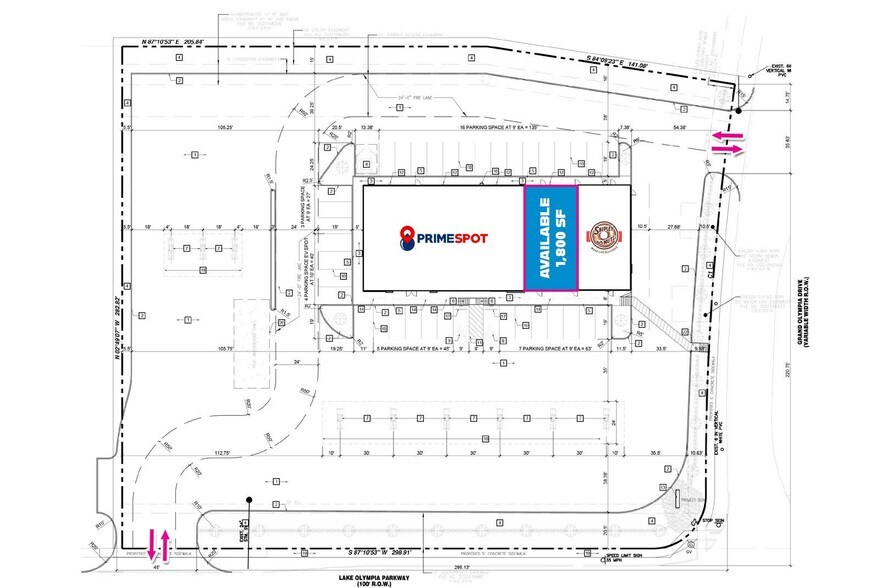 602 Lake Olympia Pkwy, Fresno, TX à louer - Plan de site – Image 3 sur 3