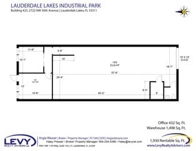 2696 NW 31st Ave, Lauderdale Lakes, FL à louer Plan d’étage– Image 2 sur 2